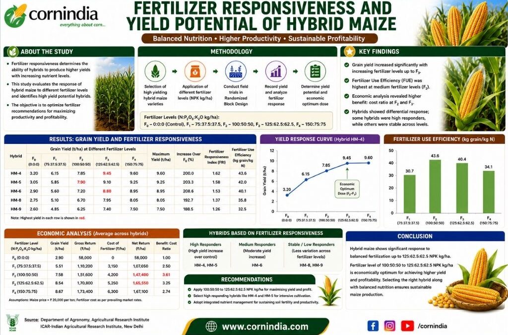 Fertilizer Responsiveness and Yield Potential of Hybrid Maize