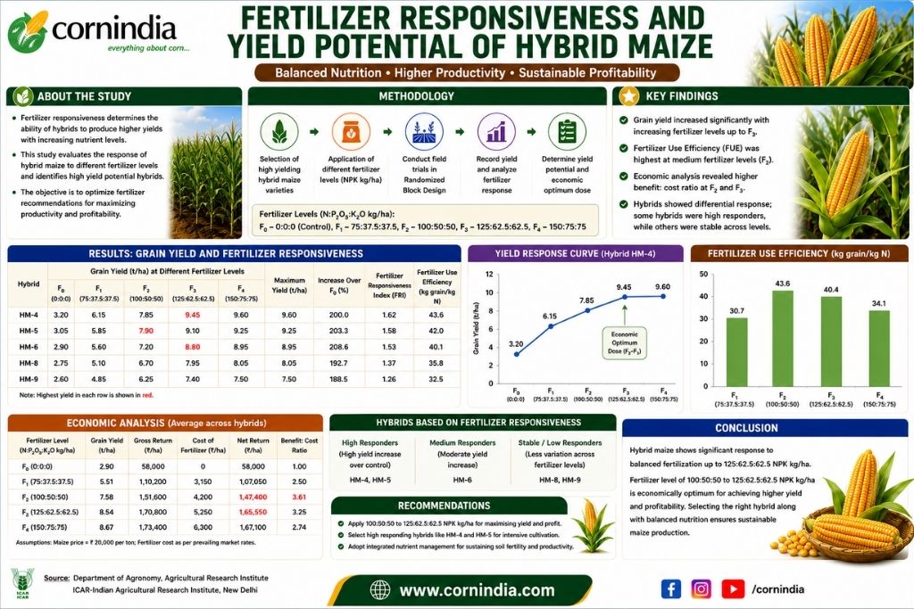 Fertilizer Responsiveness and Yield Potential of Hybrid Maize
