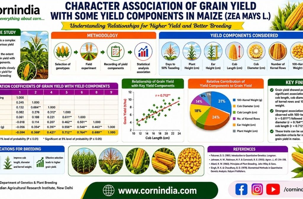 Character Association of Grain Yield with some Yield Components in Maize (Zea Mays L.)