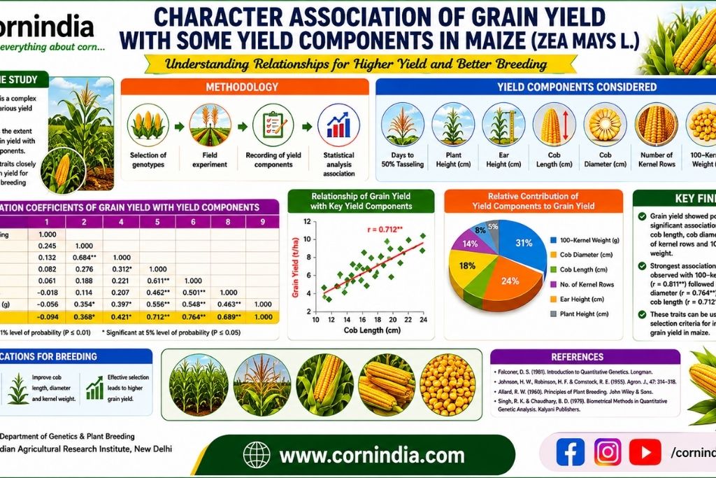 Character Association of Grain Yield with some Yield Components in Maize (Zea Mays L.)