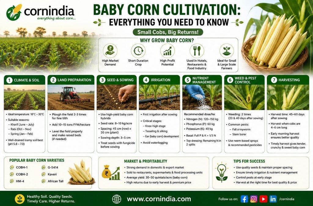 Baby Corn Cultivation: Everything You Need to Know