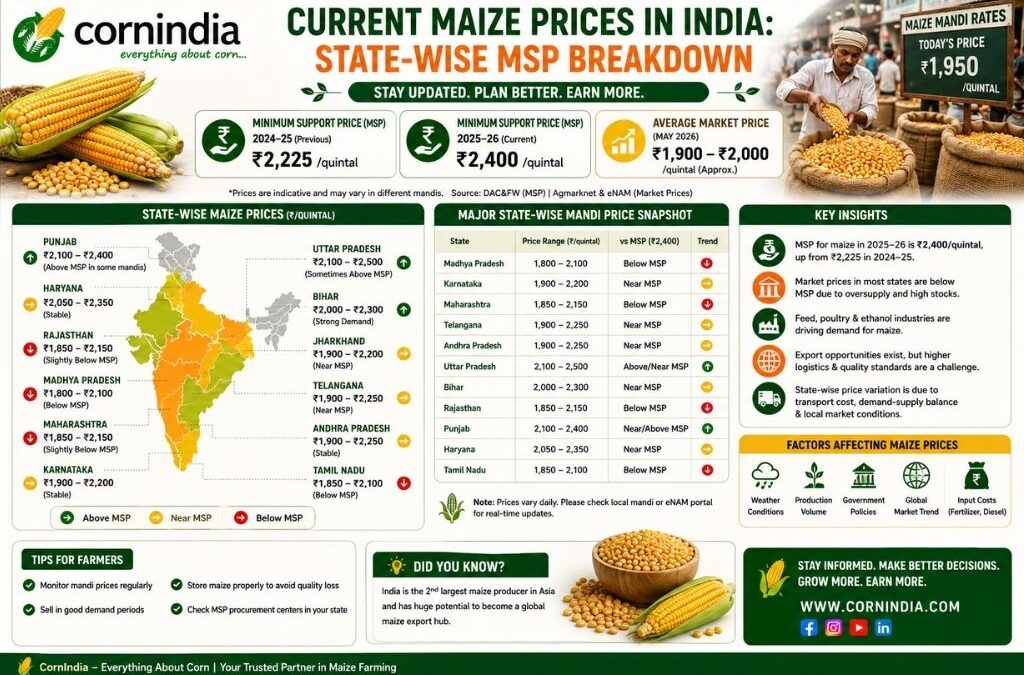 Current Maize Prices in India: State-Wise MSP Breakdown
