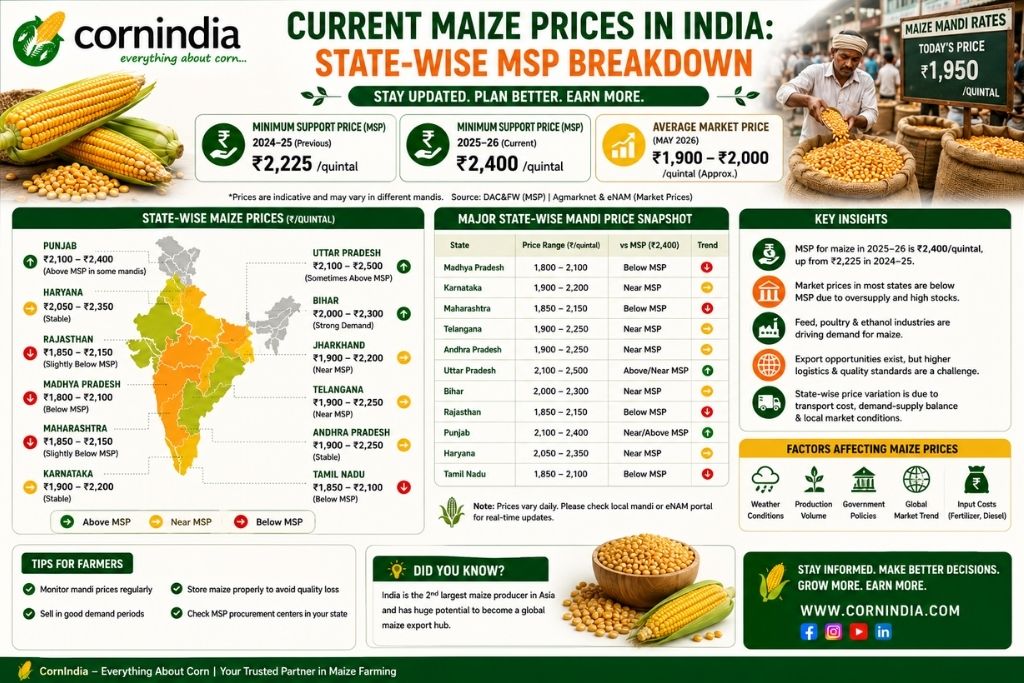Current Maize Prices in India