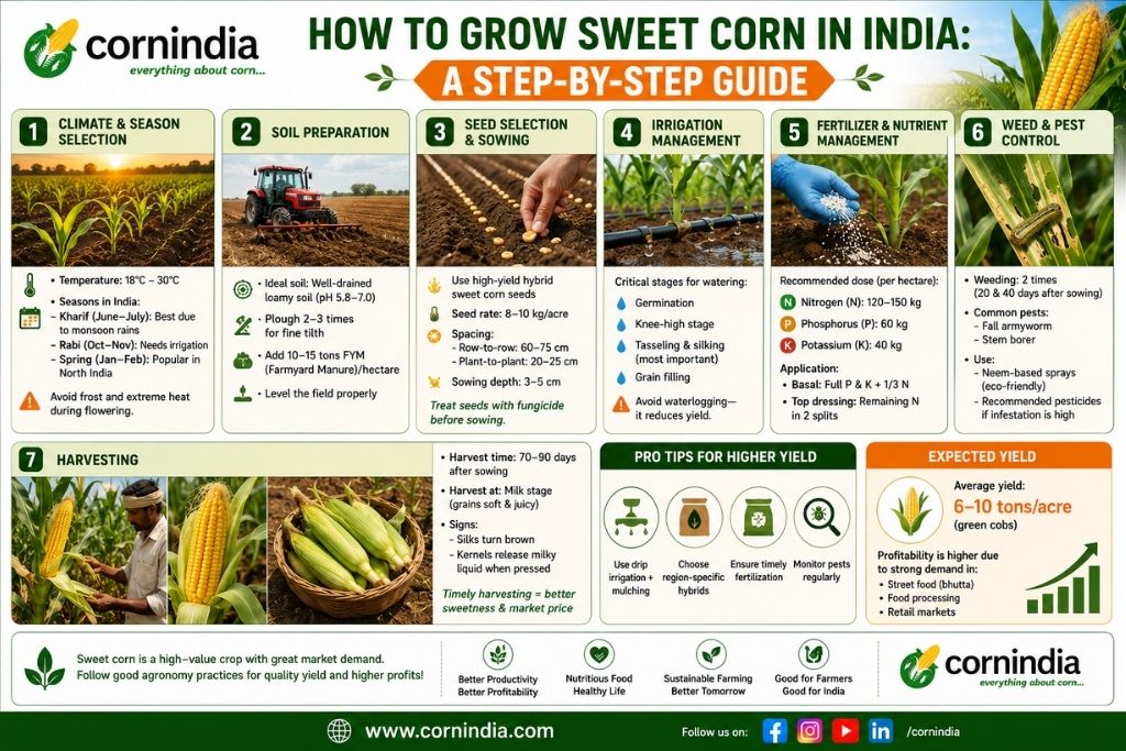 Home 1 How to Grow Sweet Corn in India