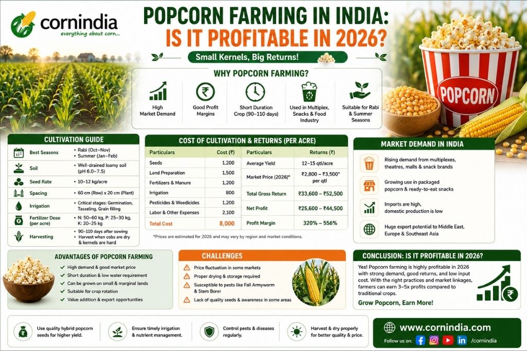 Popcorn Farming in India