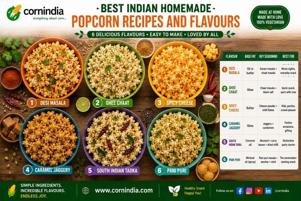 Best Indian Homemade Popcorn Recipes and Flavours
