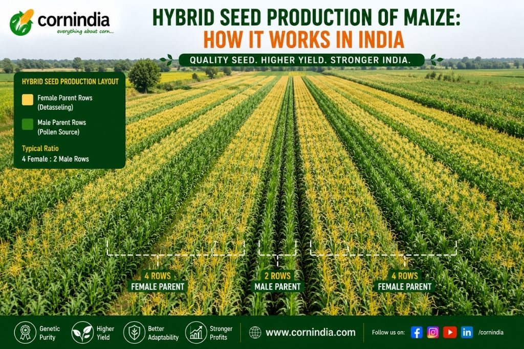 Hybrid Seed Production of Maize